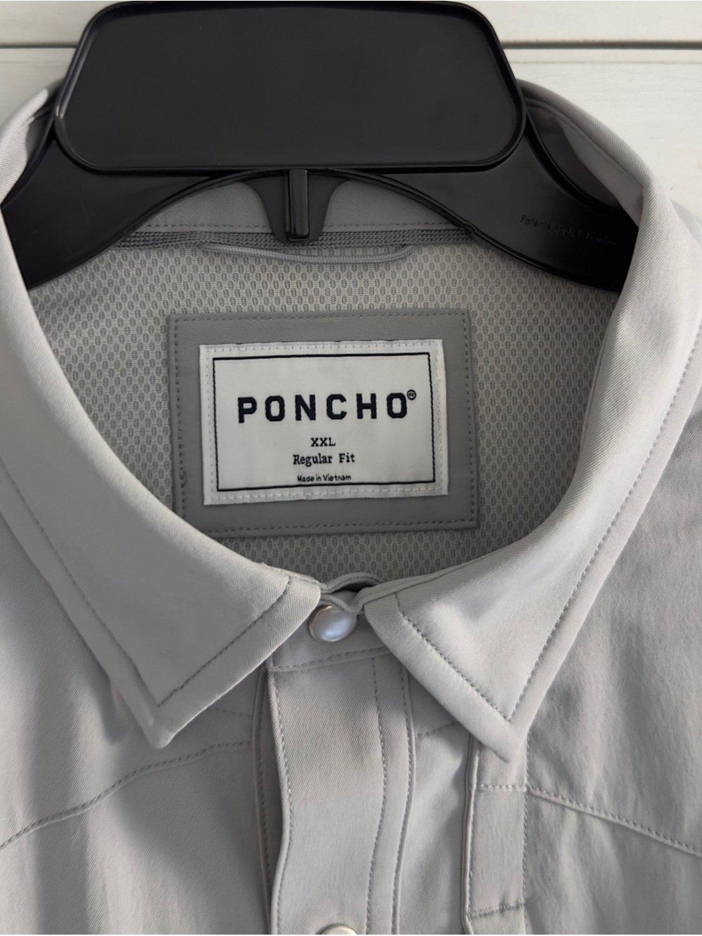 Poncho The San Saba Long Sleeve Shirt in Grey Men's Size XXL Regular Fit - Picture 5 of 10